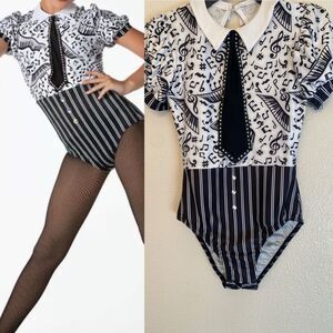 Glamour solo dance costume MUSIC IS IN MY SOUL
GCR-099 note leotard SA adult